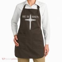 Easter Cross He Is Risen Jesus Christian Apron thumb 2