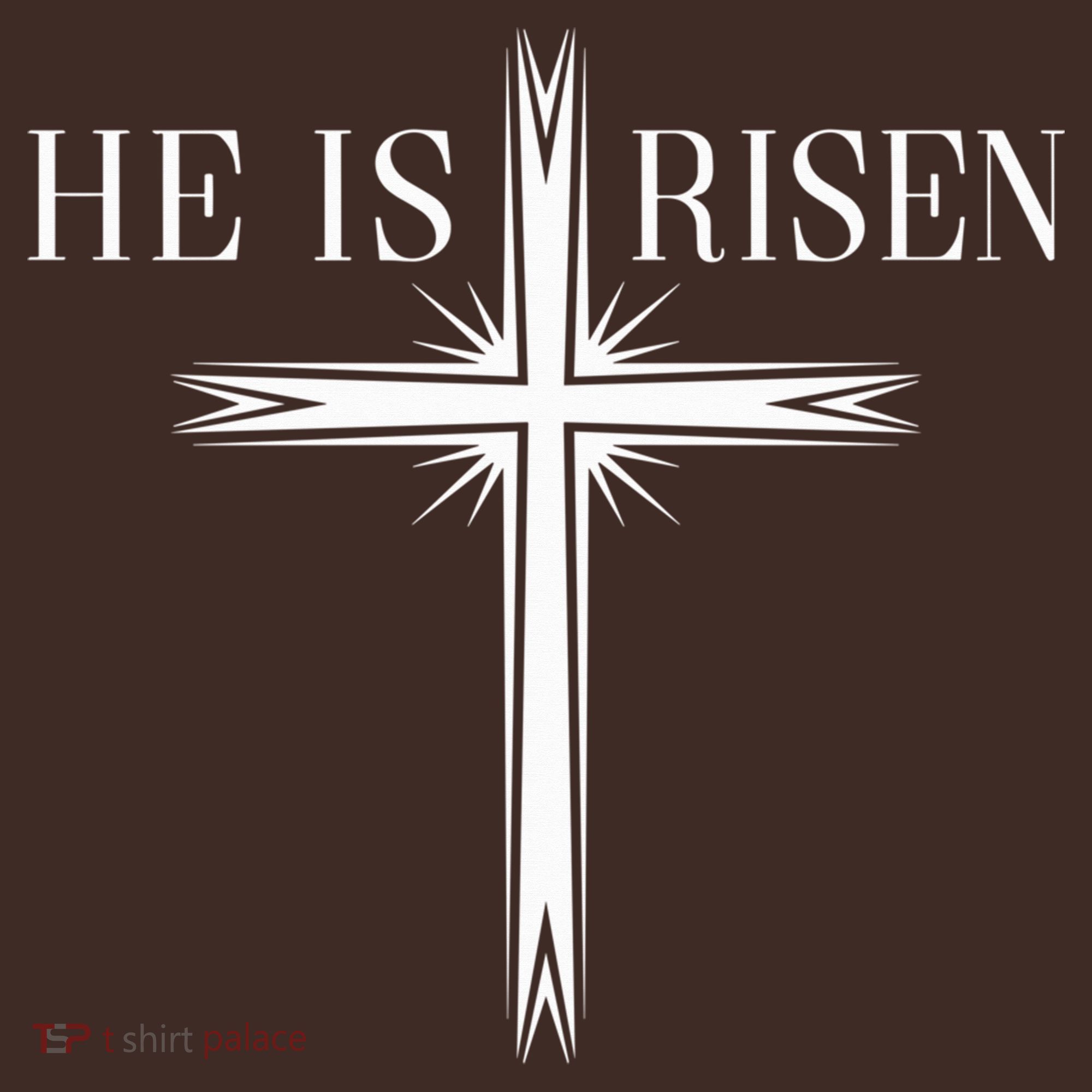 Easter Cross He Is Risen Jesus Christian Mousepad