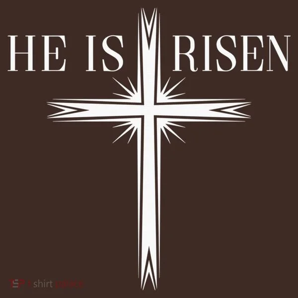 Easter Cross He Is Risen Jesus Christian Kids Hoodie