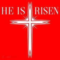 Easter Cross He Is Risen Jesus Christian Santa Hat thumb 1