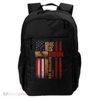 Easter Cross He Is Risen Jesus Christian Usa Flag Backpack thumb 0