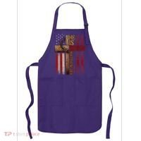 Easter Cross He Is Risen Jesus Christian Usa Flag Apron thumb 0