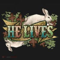Easter Cross He Is Risen Jesus Christian He Lives Apron thumb 3