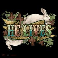 Easter Cross He Is Risen Jesus Christian He Lives Sweatshirt thumb 3