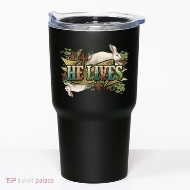 Easter Cross He Is Risen Jesus Christian He Lives Tumbler