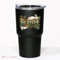 Easter Cross He Is Risen Jesus Christian He Lives Tumbler thumb 0