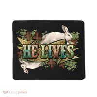 Easter Cross He Is Risen Jesus Christian He Lives Mousepad thumb 0
