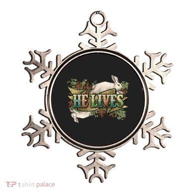 Easter Cross He Is Risen Jesus Christian He Lives Ornament