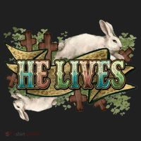 Easter Cross He Is Risen Jesus Christian He Lives Hat thumb 2