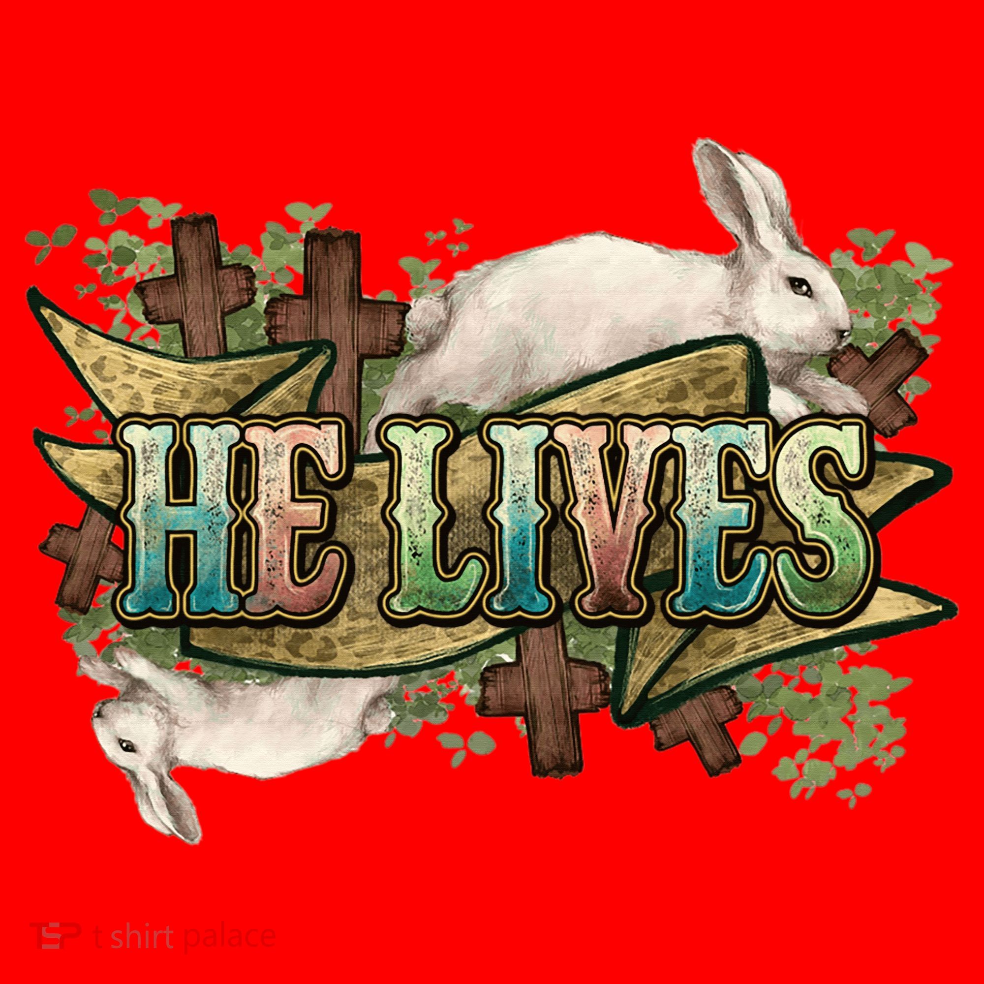 Easter Cross He Is Risen Jesus Christian He Lives Santa Hat