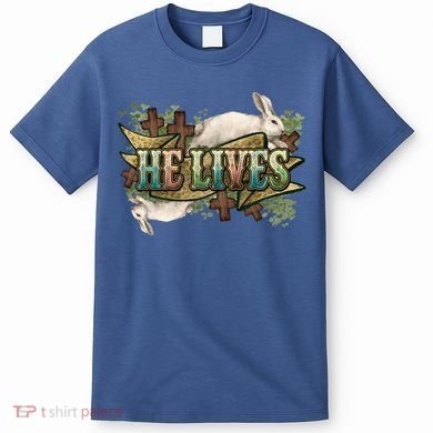 Easter Cross He Is Risen Jesus Christian He Lives T-Shirt