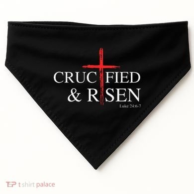 Easter Christian He Is Risen Sun Resurrection USA-Made Doggie Bandana