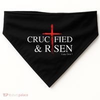 Easter Christian He Is Risen Sun Resurrection USA-Made Doggie Bandana thumb 0