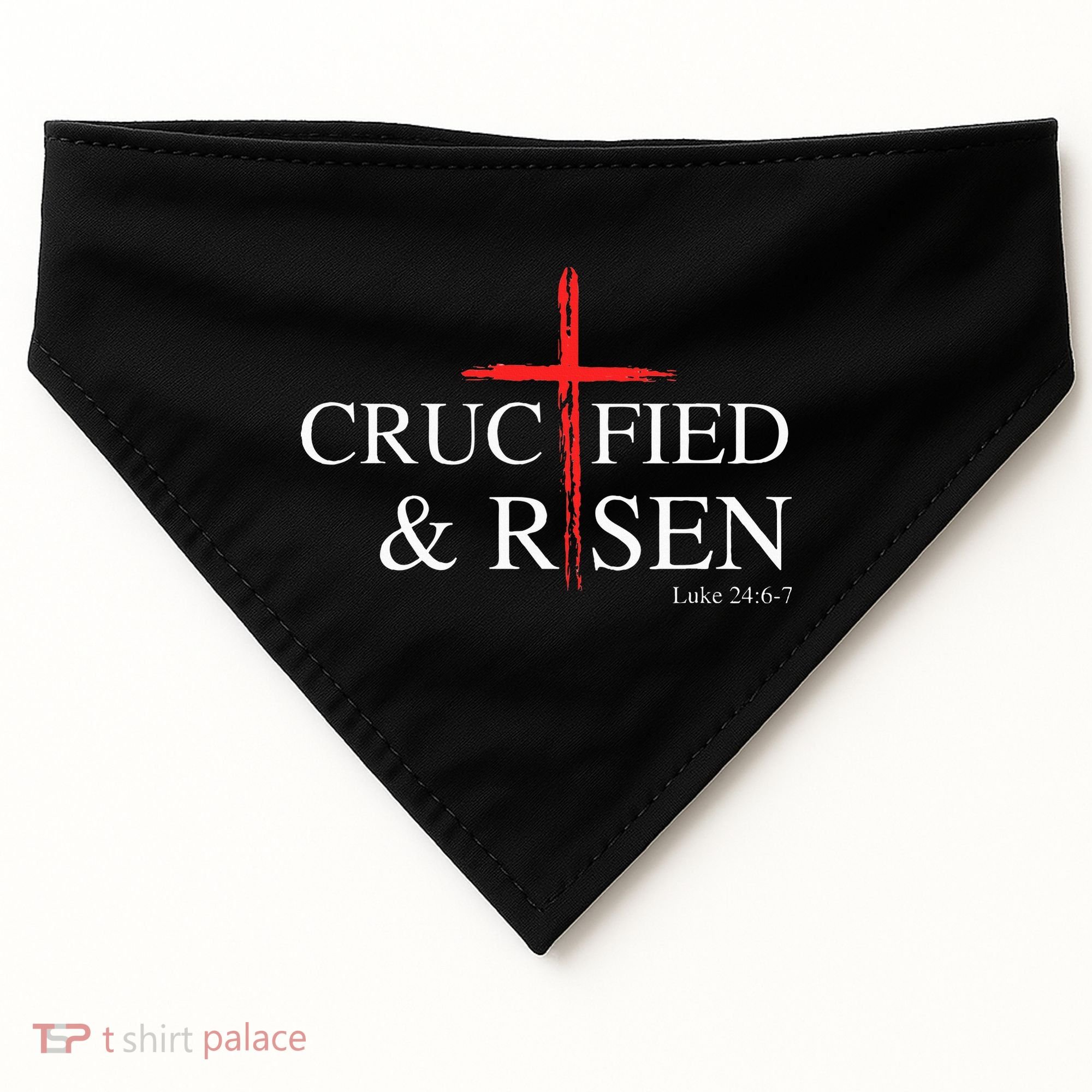 Easter Christian He Is Risen Sun Resurrection USA-Made Doggie Bandana