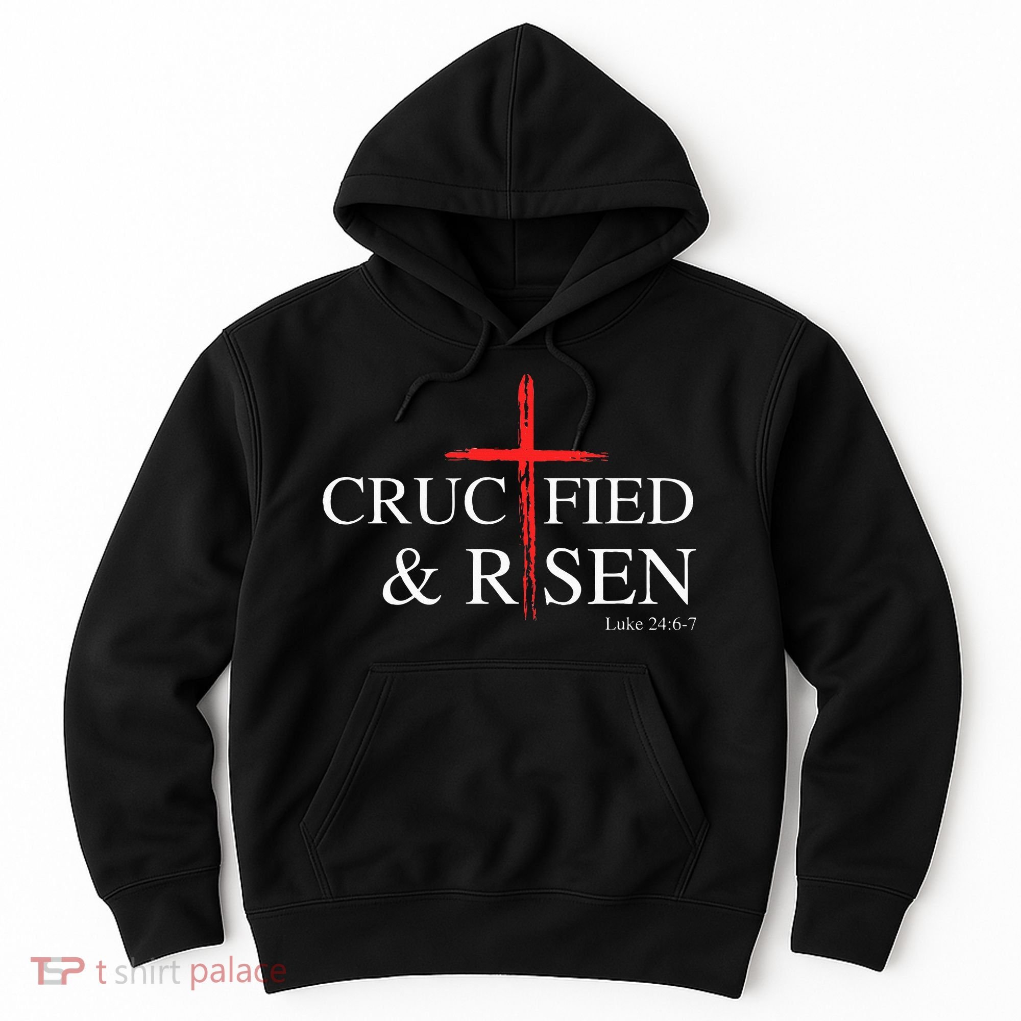Easter Christian He Is Risen Sun Resurrection Hoodie
