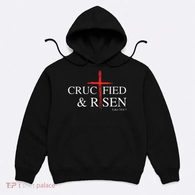 Easter Christian He Is Risen Sun Resurrection Hoodie