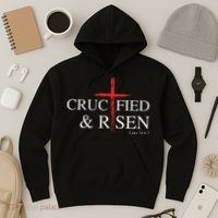 Easter Christian He Is Risen Sun Resurrection Hoodie thumb 3