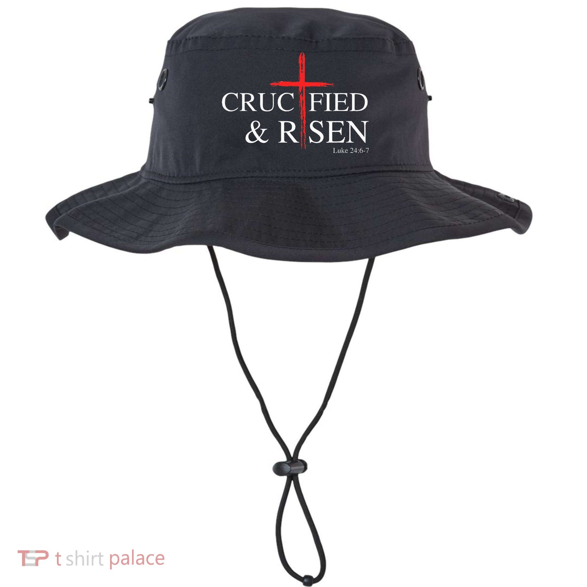 Easter Christian He Is Risen Sun Resurrection Bucket Hat