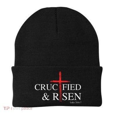 Easter Christian He Is Risen Sun Resurrection Beanie