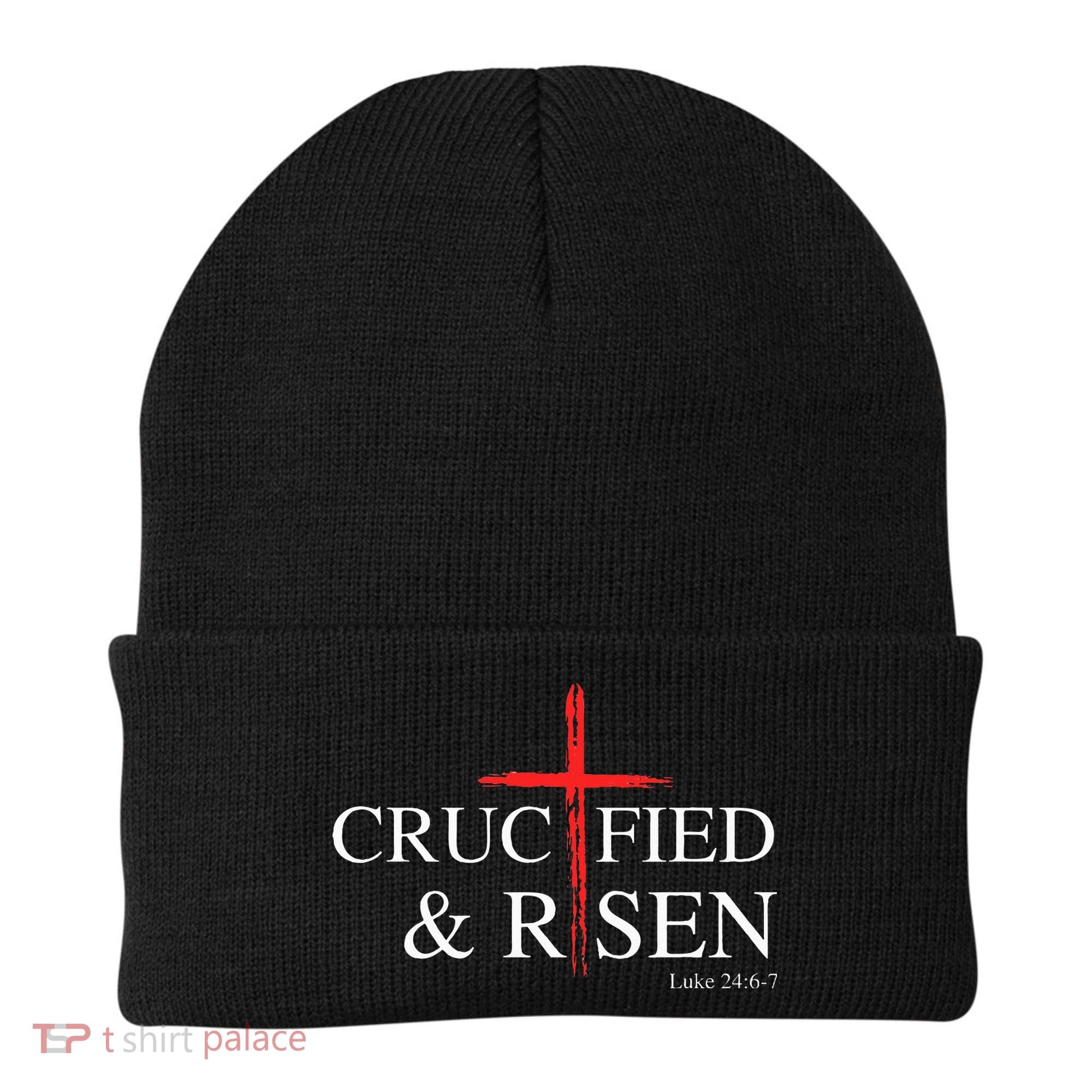 Easter Christian He Is Risen Sun Resurrection Beanie