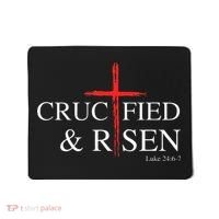 Easter Christian He Is Risen Sun Resurrection Mousepad thumb 0