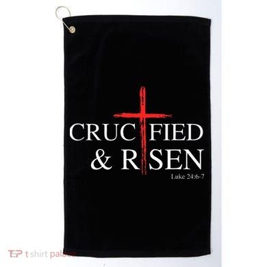 Easter Christian He Is Risen Sun Resurrection Golf Towel