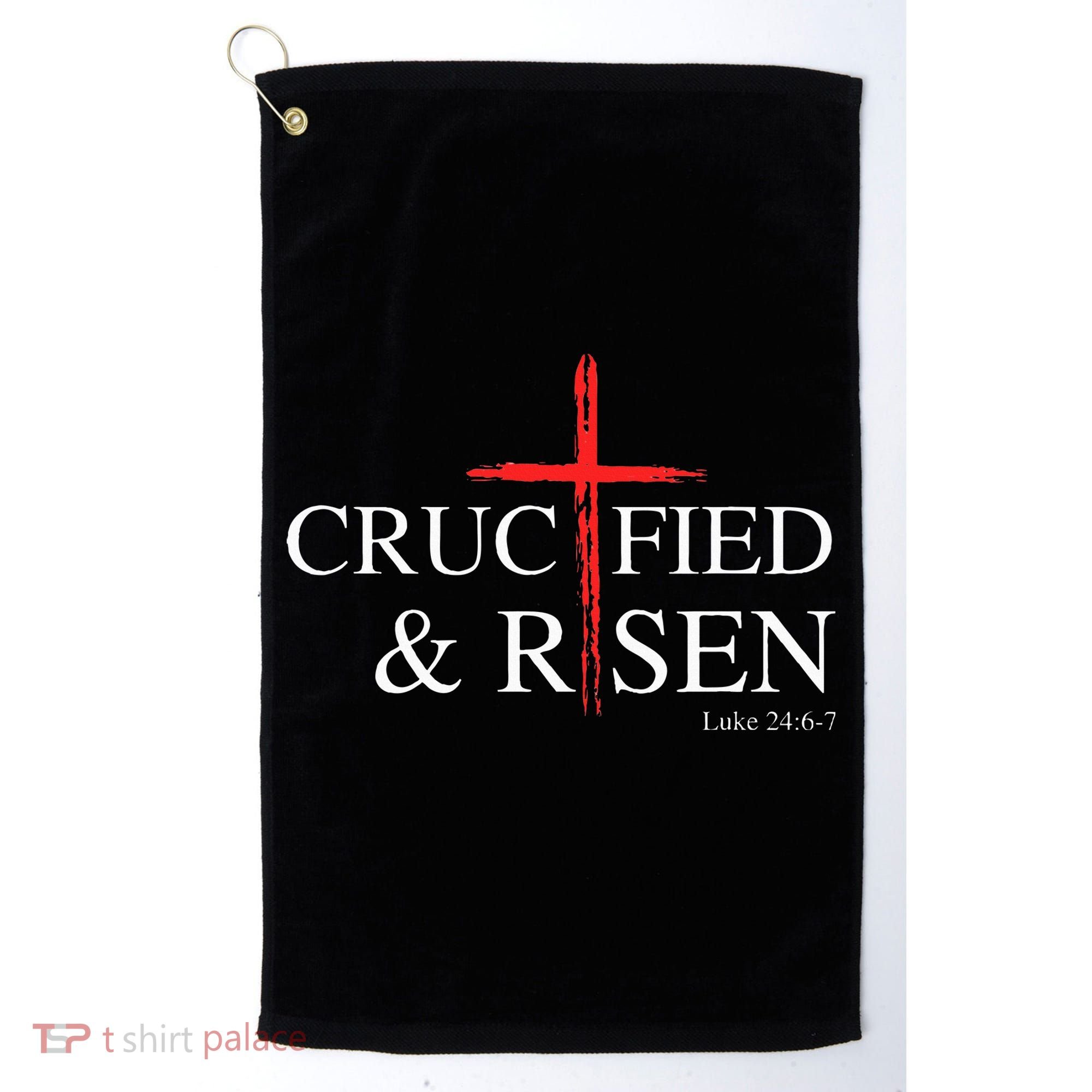 Easter Christian He Is Risen Sun Resurrection Golf Towel