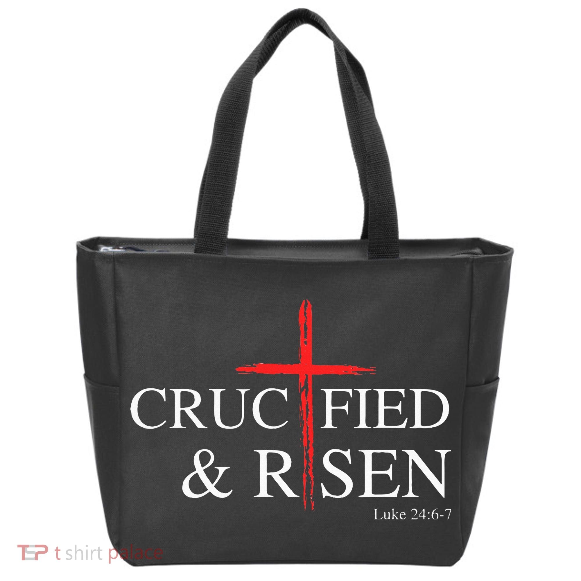 Easter Christian He Is Risen Sun Resurrection Tote Bag