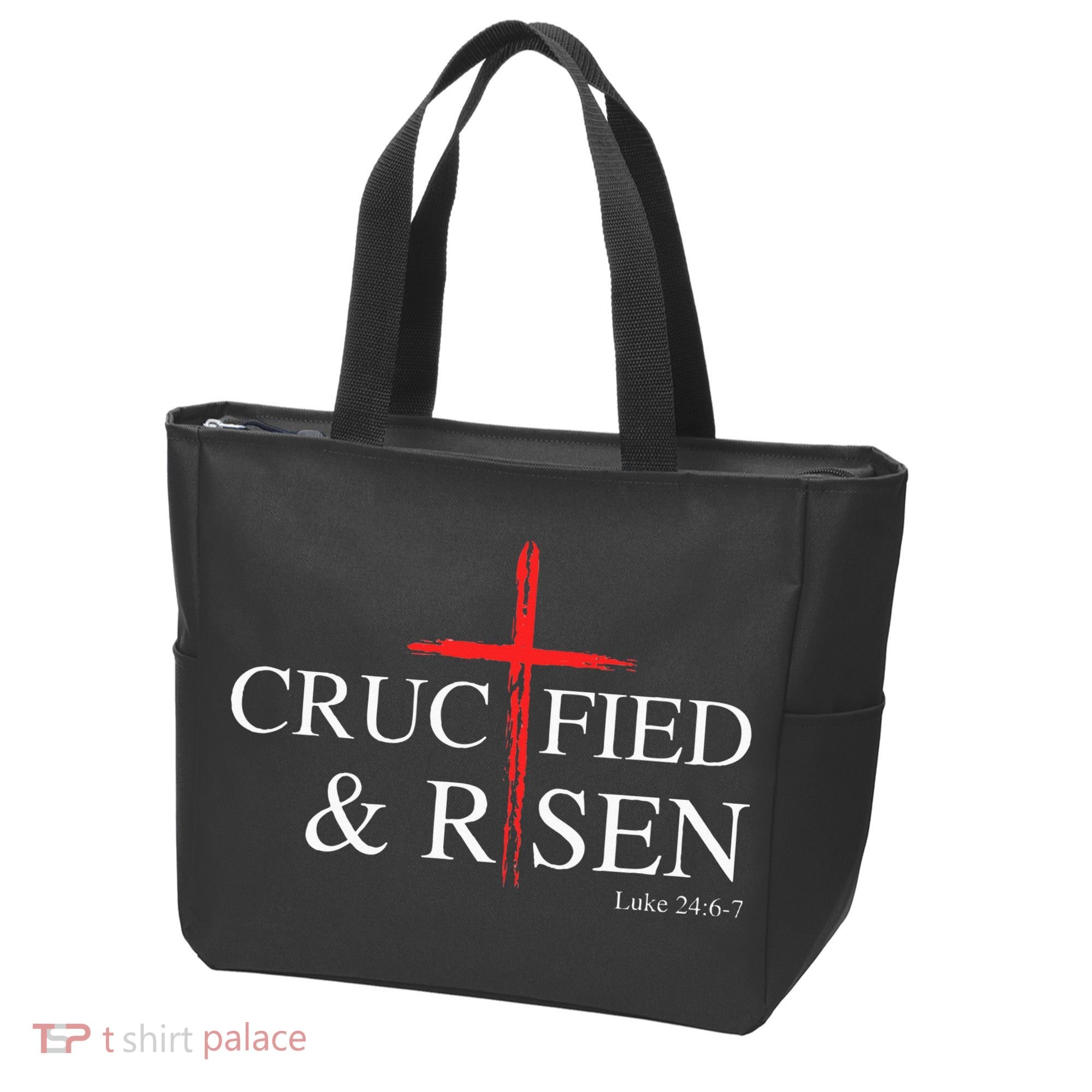 Easter Christian He Is Risen Sun Resurrection Tote Bag