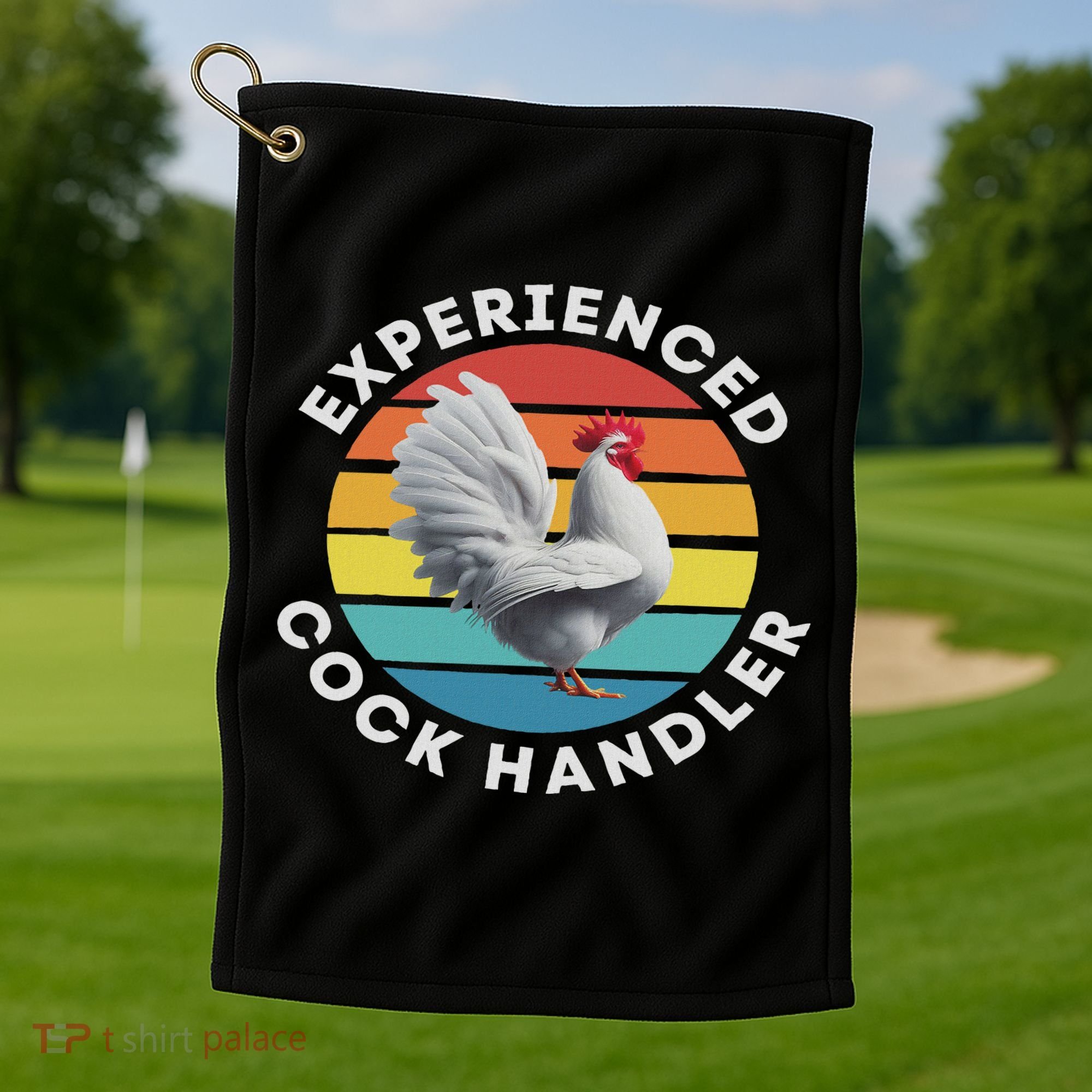 Experienced Cock Handler Raunchy Funny Gift Golf Towel