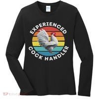 Experienced Cock Handler Raunchy Funny Gift Women's Long Sleeve Shirt thumb 0