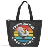 Experienced Cock Handler Raunchy Funny Gift Tote Bag thumb 0