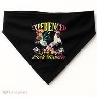 Experienced Cock Handler Rooster Farmer Poultry Farming USA-Made Doggie Bandana thumb 0