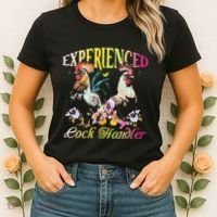 Experienced Cock Handler Rooster Farmer Poultry Farming Women's T-Shirt thumb 2