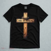 Easter Cross He Is Risen Jesus Christian Women T-Shirt thumb 5