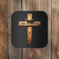 Easter Cross He Is Risen Jesus Christian Women Coaster thumb 0