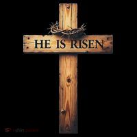 Easter Cross He Is Risen Jesus Christian Women Women's Hoodie thumb 2
