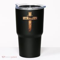 Easter Cross He Is Risen Jesus Christian Women Tumbler thumb 0