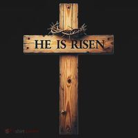 Easter Cross He Is Risen Jesus Christian Women Women's Tank Top thumb 5