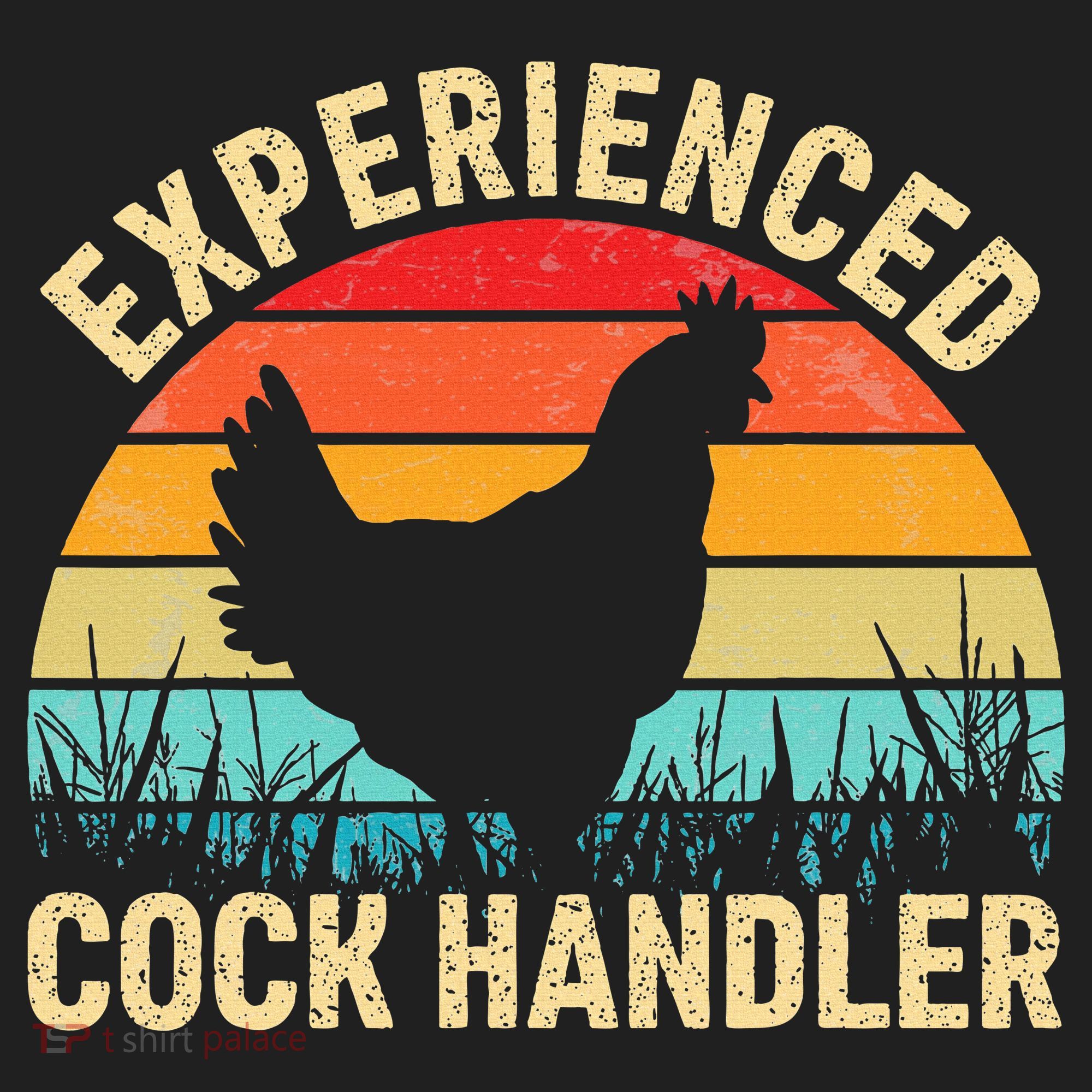 Experienced Cock Handler Chicken Farmer Pun Comfort Colors Boxy T-Shirt