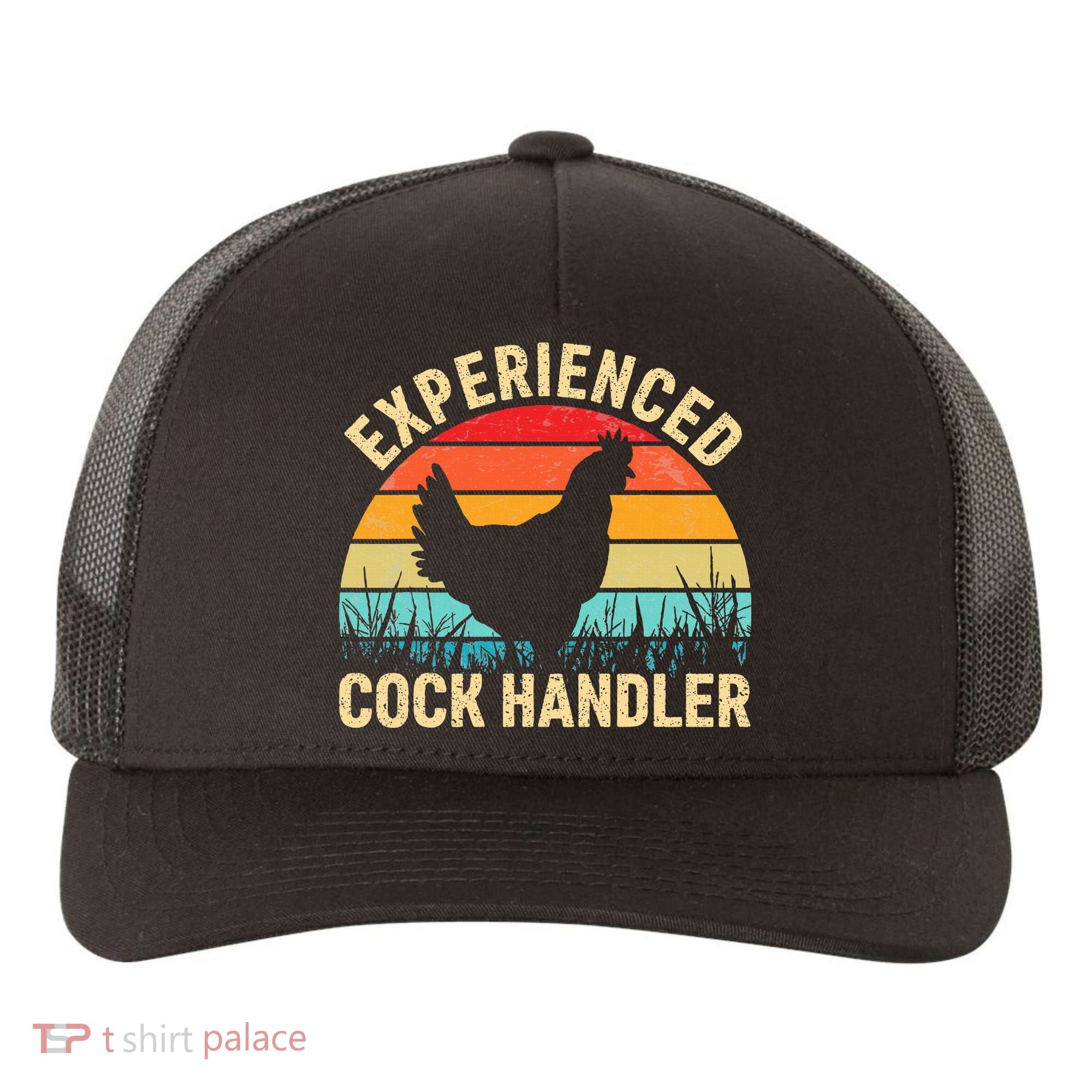 Experienced Cock Handler Chicken Farmer Pun Yupoong Adult 5-Panel Trucker Hat