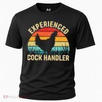 Experienced Cock Handler Chicken Farmer Pun Cooling Performance Crew T-Shirt thumb 0