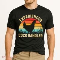 Experienced Cock Handler Chicken Farmer Pun Cooling Performance Crew T-Shirt thumb 2