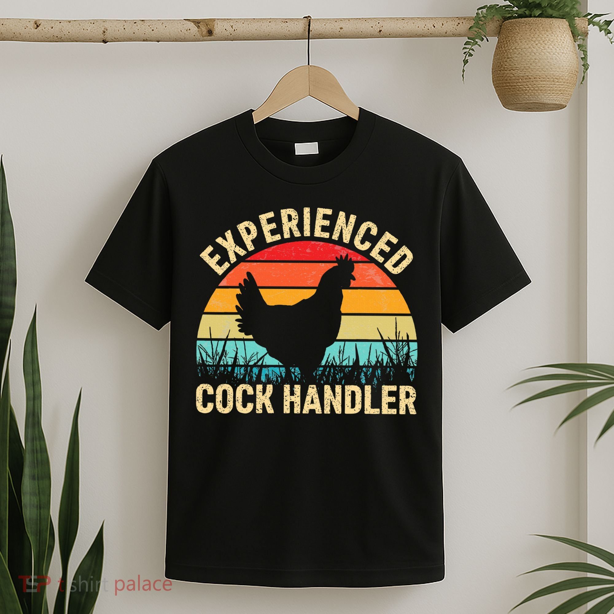 Experienced Cock Handler Chicken Farmer Pun T-Shirt