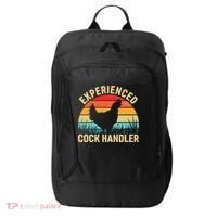 Experienced Cock Handler Chicken Farmer Pun City Backpack thumb 0