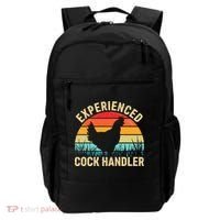 Experienced Cock Handler Chicken Farmer Pun Backpack thumb 0