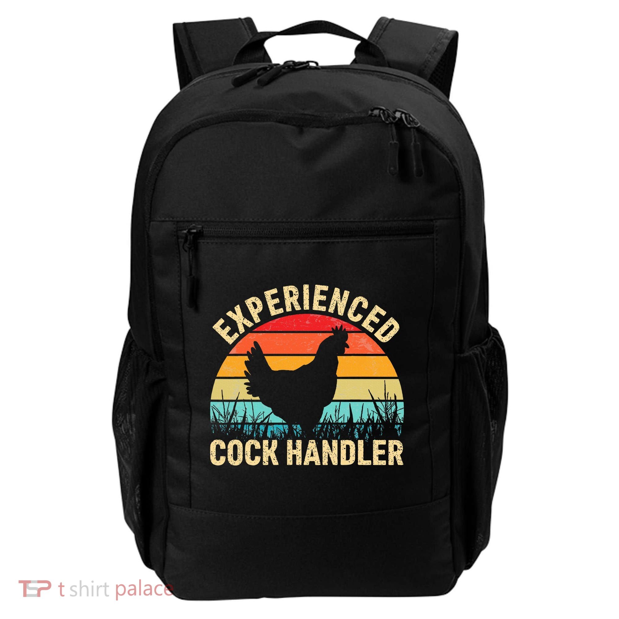 Experienced Cock Handler Chicken Farmer Pun Backpack