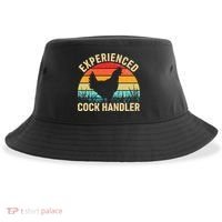 Experienced Cock Handler Chicken Farmer Pun Sustainable Bucket Hat thumb 0
