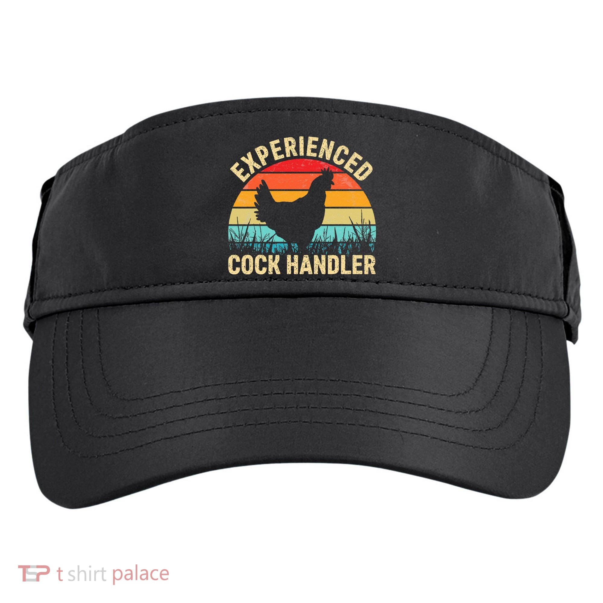 Experienced Cock Handler Chicken Farmer Pun Adult Drive Performance Visor