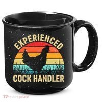 Experienced Cock Handler Chicken Farmer Pun 15oz Campfire Ceramic Mug thumb 0
